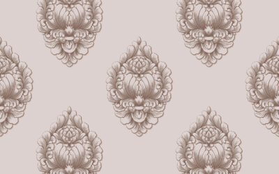 Vector damask seamless pattern background. Classical luxury old fashioned damask ornament, royal victorian seamless texture for wallpapers, textile, wrapping. Exquisite floral baroque template